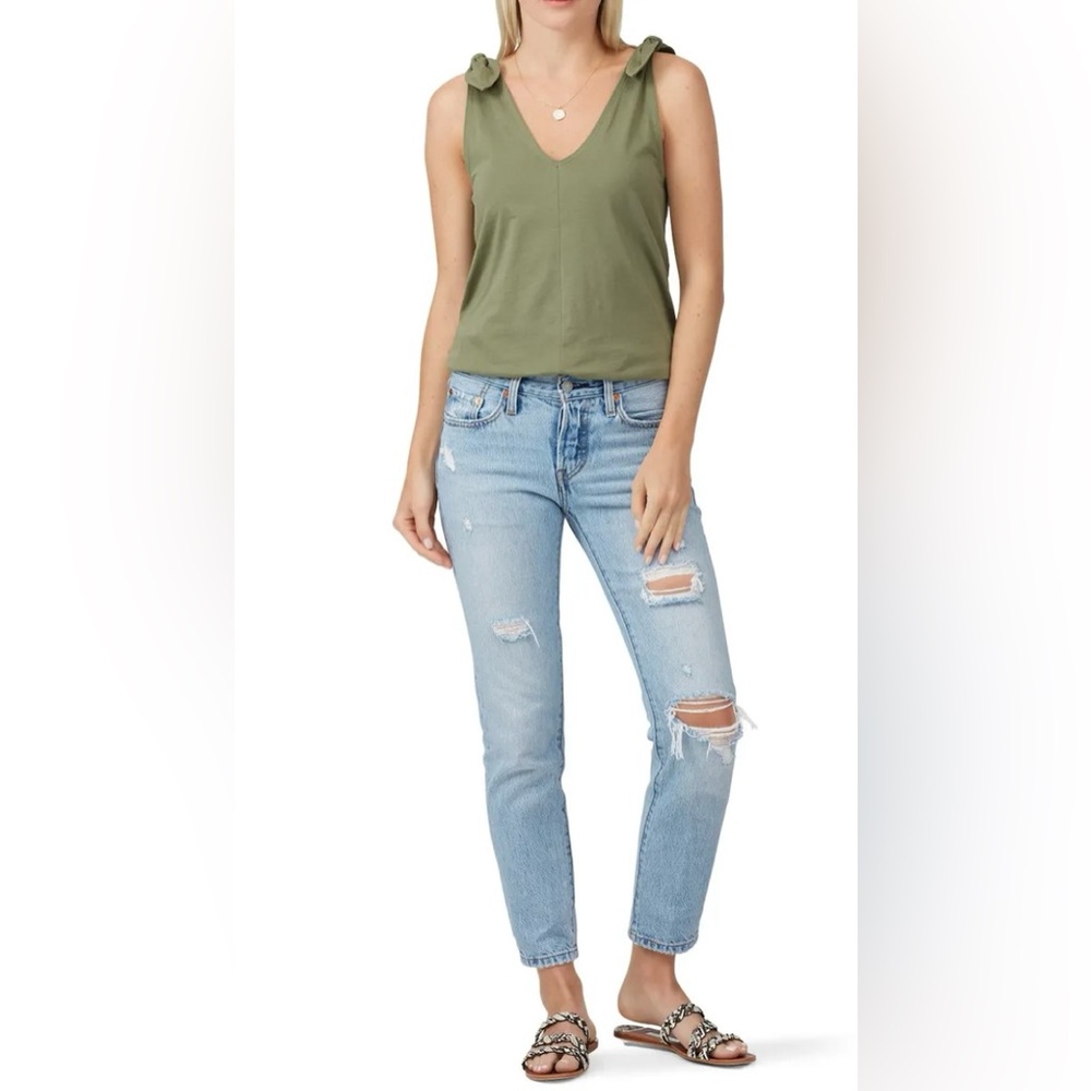 Joie | Coman | Tie Shoulder Tank | Olive Green | L 🕥